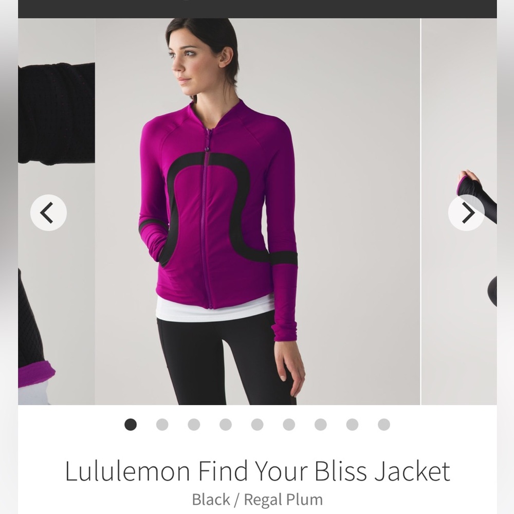 ***SOLD**** Lululemon Find Your Bliss Jacket *reversible* Size 12